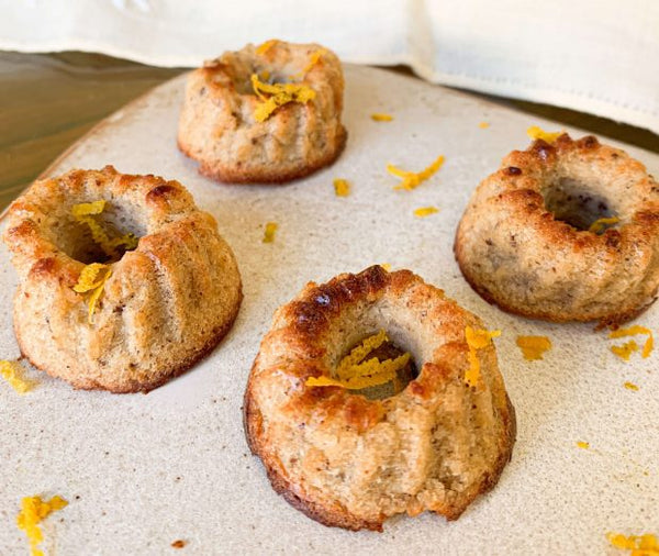 Bolinhos de Laranja &#8211; com Farinha de Sementes de Linhaça Dourada